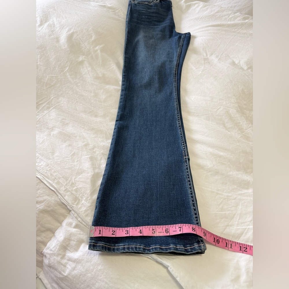 Dear John | SZ 30 (32.5” Inseam) | Alto Split Hem Ankle Flare Denim Blue Jeans - Picture 10 of 10